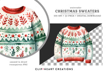 Load image into Gallery viewer, Christmas Sweaters Clipart Collection