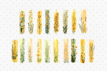 Load image into Gallery viewer, Yellow Floral Brush Strokes