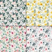 Load image into Gallery viewer, Spring Floral Watercolors Seamless Digital Papers