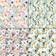 Load image into Gallery viewer, Spring Floral Watercolors Seamless Digital Papers