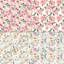 Load image into Gallery viewer, Spring Floral Watercolors Seamless Digital Papers