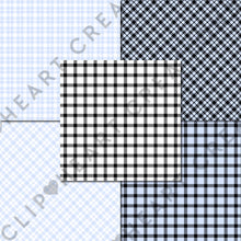 Load image into Gallery viewer, Buffalo Plaid Seamless Digital Papers - Baby Blue
