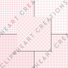 Load image into Gallery viewer, Buffalo Plaid Seamless Digital Papers - Baby Pink