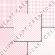 Load image into Gallery viewer, Buffalo Plaid Seamless Digital Papers - Baby Pink