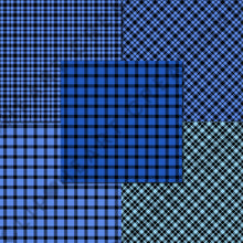 Load image into Gallery viewer, Buffalo Plaid Seamless Digital Papers - Blue