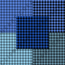 Load image into Gallery viewer, Buffalo Plaid Seamless Digital Papers - Blue