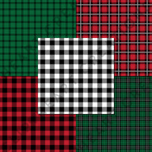 Load image into Gallery viewer, Buffalo Plaid Seamless Digital Papers - Christmas