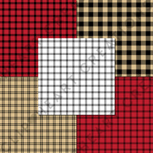 Load image into Gallery viewer, Buffalo Plaid Seamless Digital Papers - Holiday