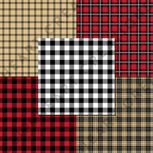 Load image into Gallery viewer, Buffalo Plaid Seamless Digital Papers - Holiday