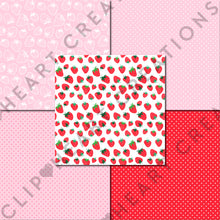 Load image into Gallery viewer, Strawberry Seamless Digital Papers