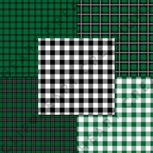 Load image into Gallery viewer, Buffalo Plaid Seamless Digital Papers - Green