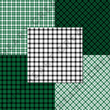 Load image into Gallery viewer, Buffalo Plaid Seamless Digital Papers - Green