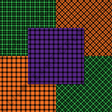 Load image into Gallery viewer, Buffalo Plaid Seamless Digital Papers - Halloween