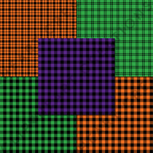 Load image into Gallery viewer, Buffalo Plaid Seamless Digital Papers - Halloween