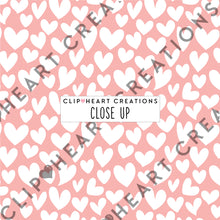 Load image into Gallery viewer, 100 Heart Pattern Papers (White)