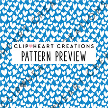 Load image into Gallery viewer, 100 Heart Pattern Papers (White)