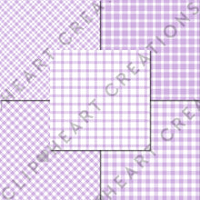 Load image into Gallery viewer, Buffalo Plaid Seamless Digital Papers - Lilac