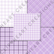 Load image into Gallery viewer, Buffalo Plaid Seamless Digital Papers - Lilac