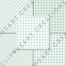 Load image into Gallery viewer, Buffalo Plaid Seamless Digital Papers - Mint