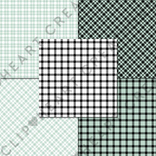 Load image into Gallery viewer, Buffalo Plaid Seamless Digital Papers - Mint