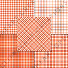 Load image into Gallery viewer, Buffalo Plaid Seamless Digital Papers - Orange