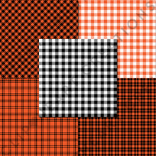 Load image into Gallery viewer, Buffalo Plaid Seamless Digital Papers - Orange