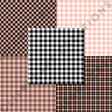 Load image into Gallery viewer, Buffalo Plaid Seamless Digital Papers - Peach
