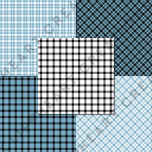 Load image into Gallery viewer, Buffalo Plaid Seamless Digital Papers - Petrol Blue