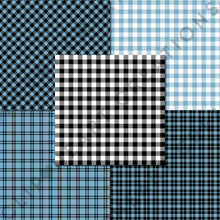Load image into Gallery viewer, Buffalo Plaid Seamless Digital Papers - Petrol Blue