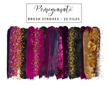 Load image into Gallery viewer, Pomegranate Brush Strokes