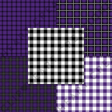Load image into Gallery viewer, Buffalo Plaid Seamless Digital Papers - Purple