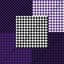 Load image into Gallery viewer, Buffalo Plaid Seamless Digital Papers - Purple
