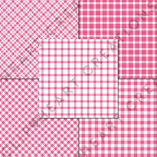 Load image into Gallery viewer, Buffalo Plaid Seamless Digital Papers - Raspberry