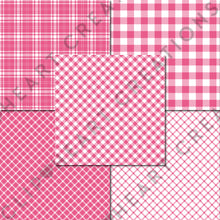 Load image into Gallery viewer, Buffalo Plaid Seamless Digital Papers - Raspberry