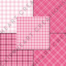 Load image into Gallery viewer, Buffalo Plaid Seamless Digital Papers - Raspberry