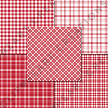 Load image into Gallery viewer, Buffalo Plaid Seamless Digital Papers - Red