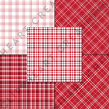 Load image into Gallery viewer, Buffalo Plaid Seamless Digital Papers - Red