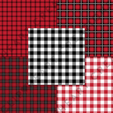 Load image into Gallery viewer, Buffalo Plaid Seamless Digital Papers - Red