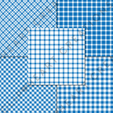 Load image into Gallery viewer, Buffalo Plaid Seamless Digital Papers - Royal Blue