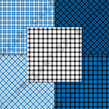 Load image into Gallery viewer, Buffalo Plaid Seamless Digital Papers - Royal Blue