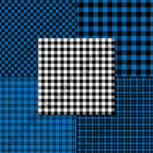 Load image into Gallery viewer, Buffalo Plaid Seamless Digital Papers - Royal Blue