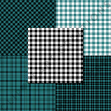 Load image into Gallery viewer, Buffalo Plaid Seamless Digital Papers - Teal