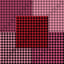 Load image into Gallery viewer, Buffalo Plaid Seamless Digital Papers - Valentines Day