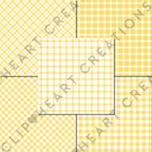 Load image into Gallery viewer, Buffalo Plaid Seamless Digital Papers - Yellow