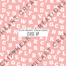 Load image into Gallery viewer, 100 Alphabet Pattern Papers (White)