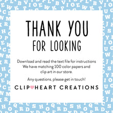 Load image into Gallery viewer, 100 Alphabet Pattern Papers (White)