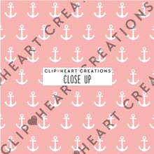 Load image into Gallery viewer, 100 Anchor Pattern Digital Papers (White)