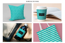 Load image into Gallery viewer, Aqua Scandi Doodle Papers