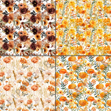 Load image into Gallery viewer, Autumnal Floral Watercolors Seamless Digital Papers