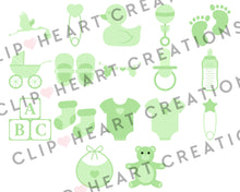 Load image into Gallery viewer, Baby Green Clip Art